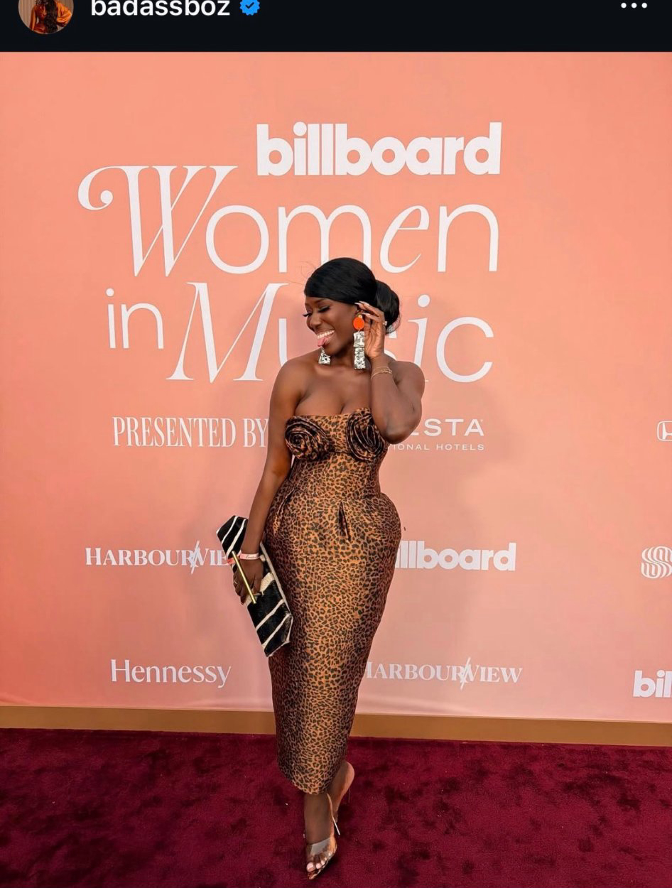 @badassboz at Billboard Women in Music